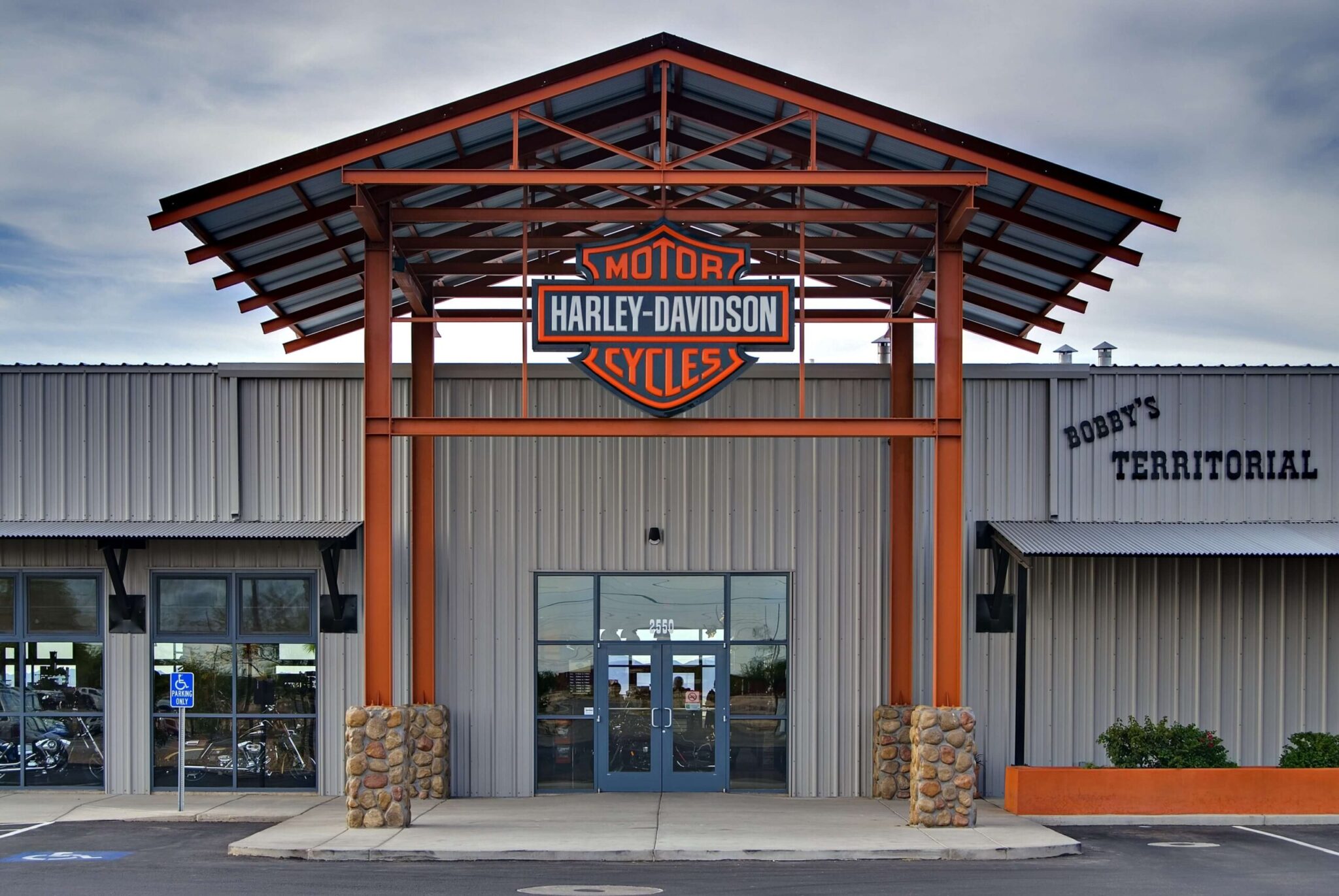Prescott Commercial Buildings 1 Bobby's Territorial Harley Davidson | Bunger Steel