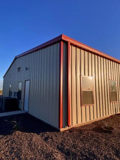 Steel building with the best trim