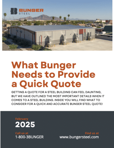 What Bunger needs for a Quick Quote copy - Bunger Steel